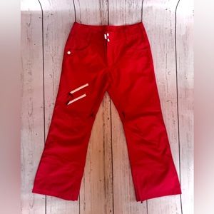 Snow Ski Women’s Insulated Pants Coral White EUC!